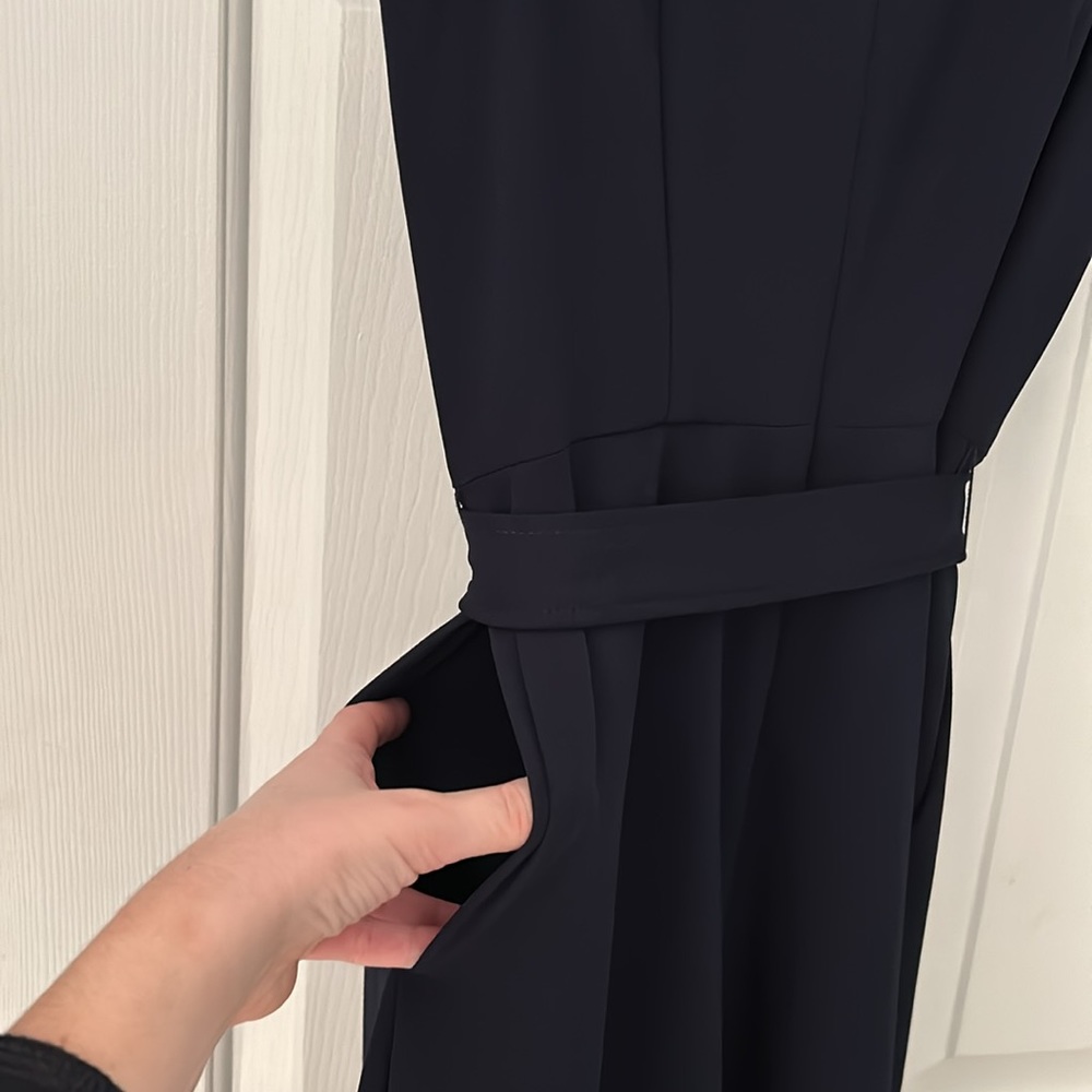 Calvin Klein navy blue midi dress size 4 - Picture 7 of 8
